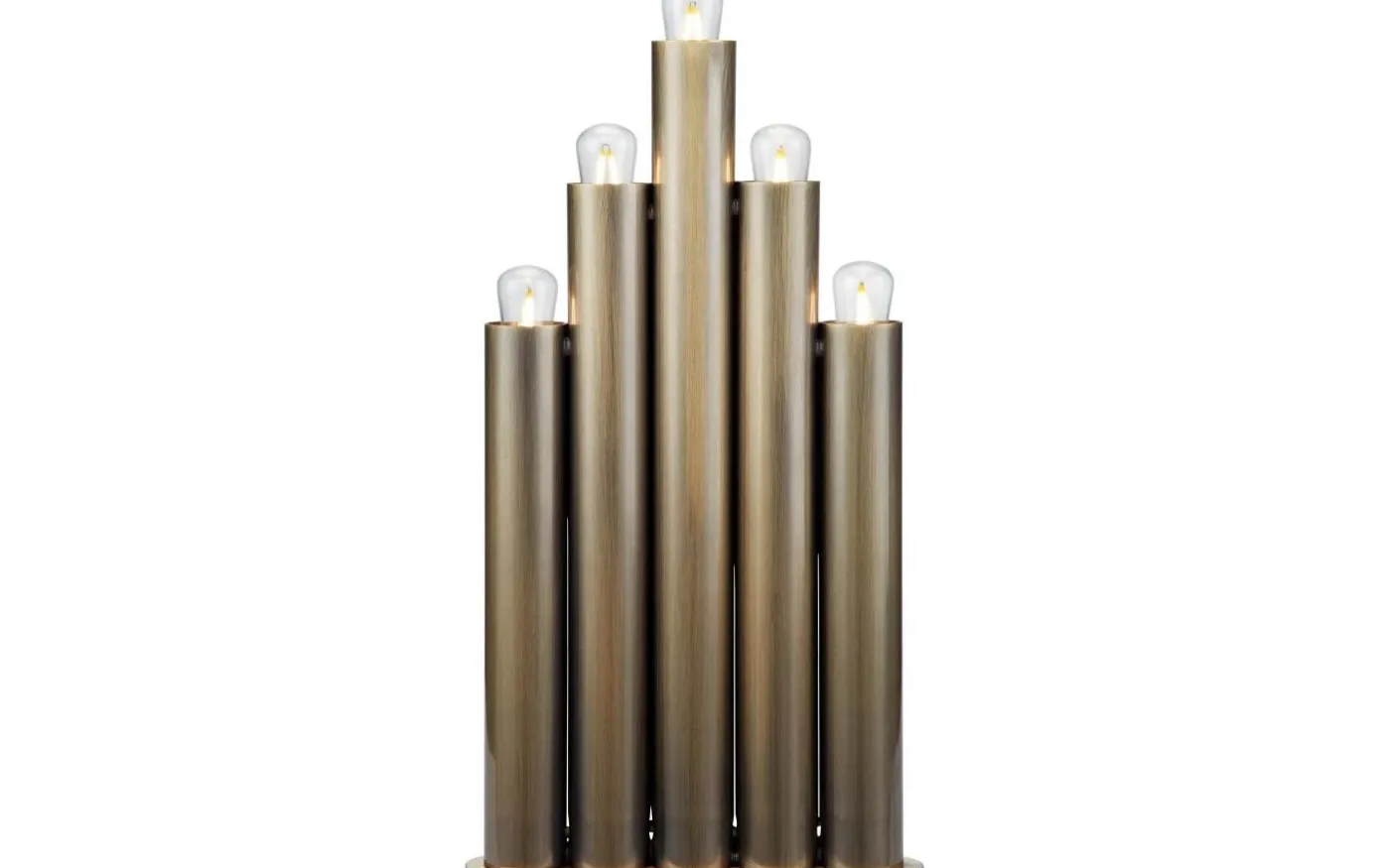 Organo Adventsljusstake 5L 30cm Antik Mässing