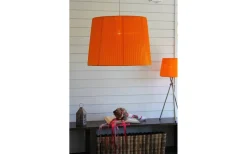 Enfärgade Runda Lampskärmar<Oriva Organza Lampskärm Ø50cm Orange