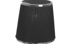 Organza Lampskärm Ø14cm Svart/Krom