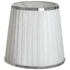 Enfärgade Runda Lampskärmar<Oriva Organza Lampskärm Ø14cm Vit/Krom