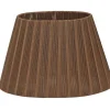 Organza Lampskärm Oval 22cm Brun