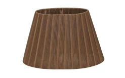 Organza Lampskärm Oval 22cm Brun