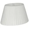 Oriva Organza Lampskärm Oval 22cm Vit* Ovala Lampskärmar