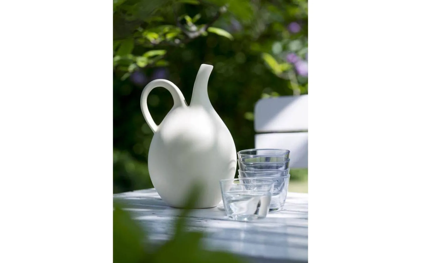 Spring Copenhagen Original Model no 64 Vattenkanna 24cm Vit* Övrigt|Karaffer