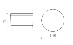 Rendl Orin R Takspotlight 10W 3000K Vit IP54* Taklampor Utomhus|Badrumslampor Tak