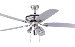 Takfläktar|Sovrum<Texa Design Orion 132cm Takfläkt Nickel/Svart