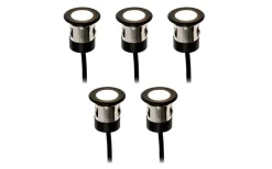 Lightson Orion Svart Decklight LED 3000K 20lm 0,5W 5-pack* Decklights Led|Lightson Garden Plug & Play