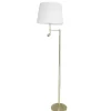 By Rydens Orlando Golvlampa 157cm Mässing/Vit* Golvläslampor|Vardagsrum