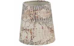Mönstrade Lampskärmar<Oriva Ormskinn Lampskärm Ø17cm Vit