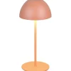 Reality Ortiz Laddbar Bordslampa LED Aprikos IP44* Uppladdningsbara Lampor Utomhus|Uppladdningsbara Lampor Utomhus