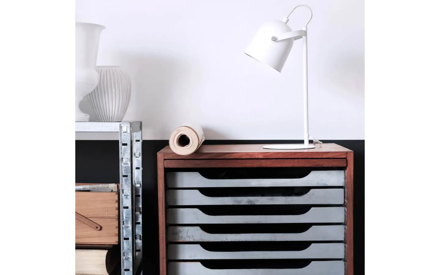 Dyberg Larsen Oslo Skrivbordslampa 37cm Vit* Skrivbordslampor