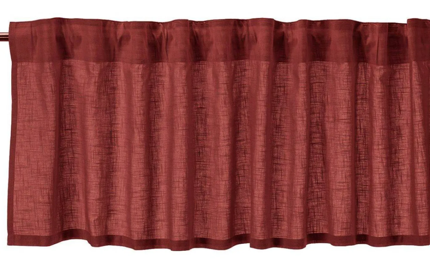 Gardinkappor|Inredning Jul<Svanefors Otila Gardinkappa Röd 50x250cm