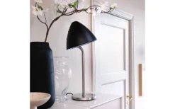 Dyberg Larsen Oulu Bordslampa 47cm Svart/Borstad Stål* Bordslampor