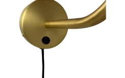 Lampetter|Läslampor<Dyberg Larsen Oulu Vägglampa Svart/Mässing