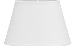 Oval Lampskärm 30cm Lin Classico Vit