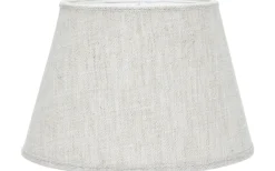Oval Lampskärm 25cm Lin Ljusbeige
