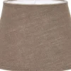 Oval Lampskärm 30cm Lin Mocka