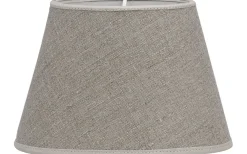 Oval Lampskärm 15cm Lin Natur
