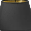 Ovala Lampskärmar<PR Home Oval Lampskärm 25cm med Metallinsida Svart/Guld