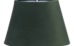 Oval Lampskärm 20cm Sammet Smaragd