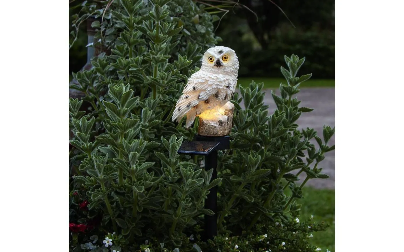 Owl Solcellslampa 33cm Beige