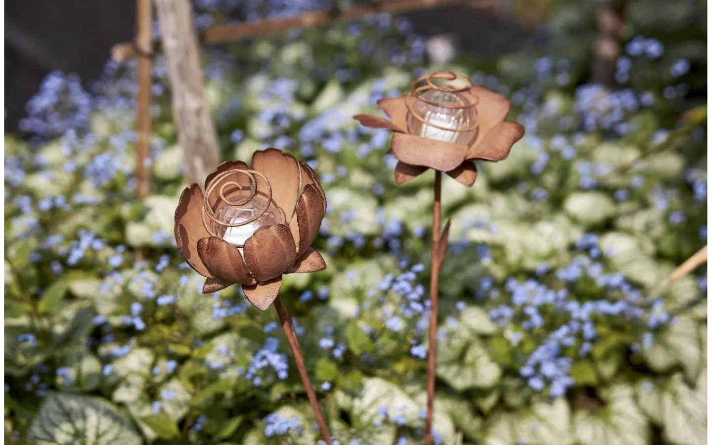 Star Trading Oxida Solcellsdriven 2st Blommor 51cm Rostbrun* Solcellslampor Dekoration|Visa Alla Solcellslampor