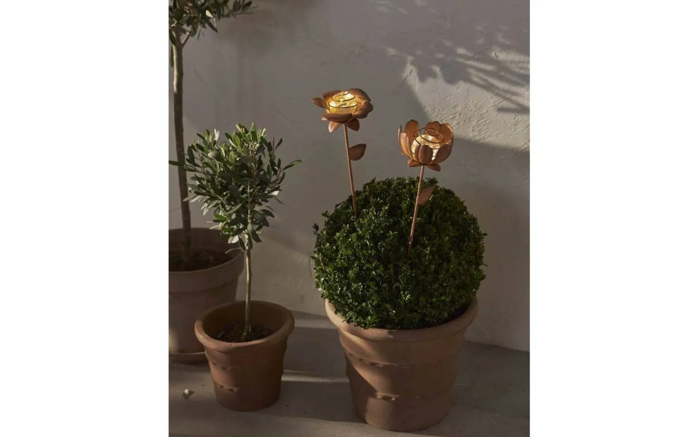 Star Trading Oxida Solcellsdriven 2st Blommor 51cm Rostbrun* Solcellslampor Dekoration|Visa Alla Solcellslampor