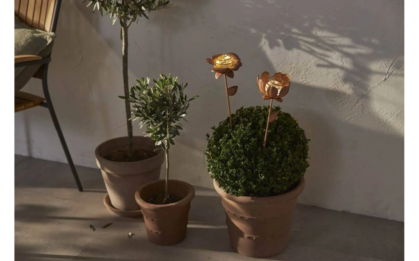 Star Trading Oxida Solcellsdriven 2st Blommor 51cm Rostbrun* Solcellslampor Dekoration|Visa Alla Solcellslampor