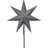 Ozen Julstjärna På Fot Grå 75cm