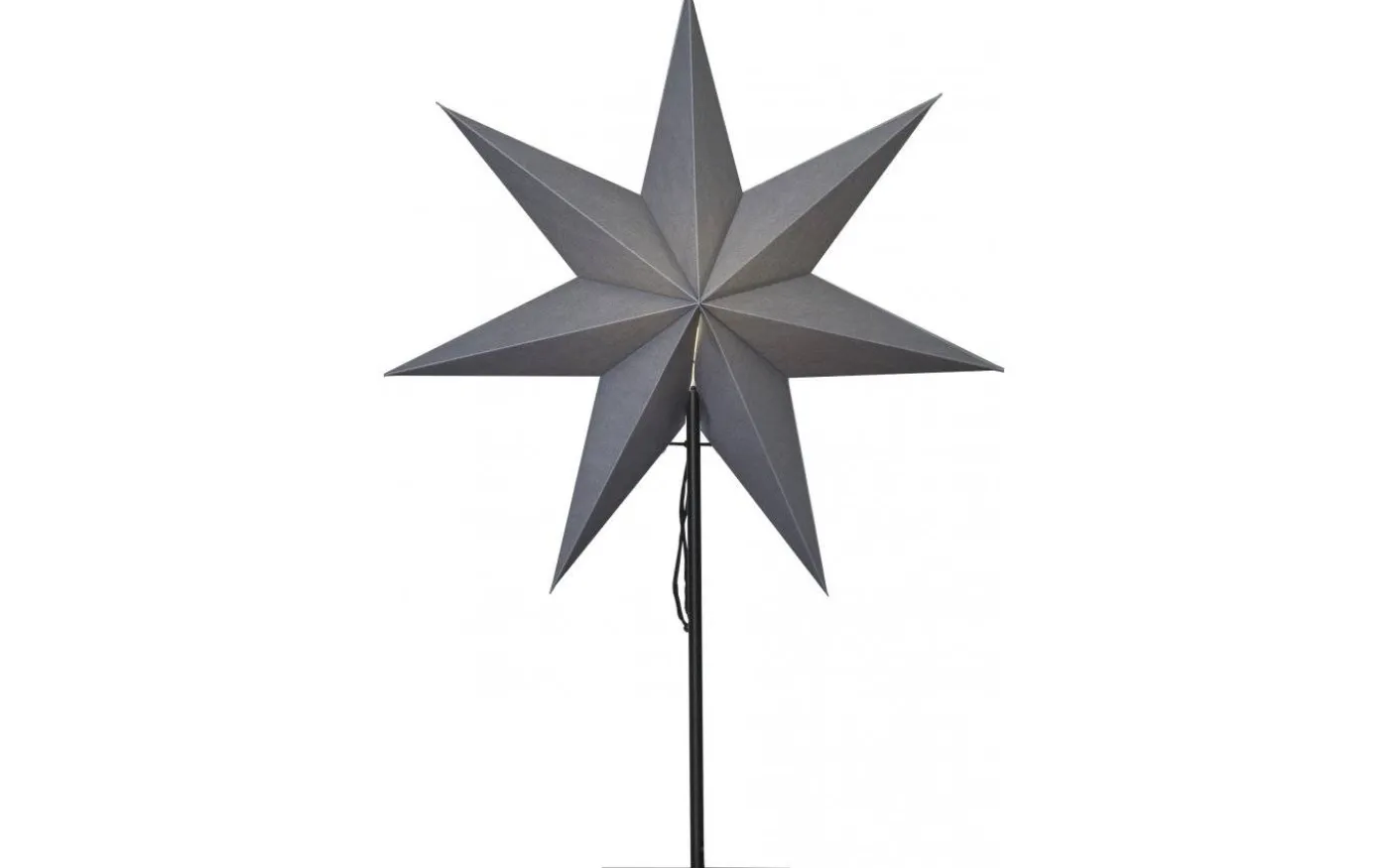 Ozen Julstjärna På Fot Grå 75cm
