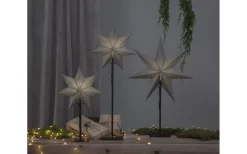 Ozen Julstjärna På Fot Grå 75cm