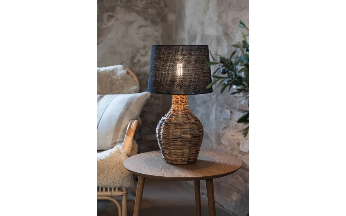 Bordslampor<Markslojd Paglia Bordslampa 58cm Svart