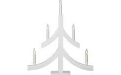 Visa Alla Adventsljusstakar|Adventsljusstakar 31-60 Cm<Star Trading Pagod Adventsljusstake 48cm Vit