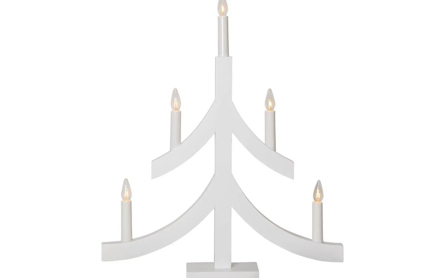 Visa Alla Adventsljusstakar|Adventsljusstakar 31-60 Cm<Star Trading Pagod Adventsljusstake 48cm Vit