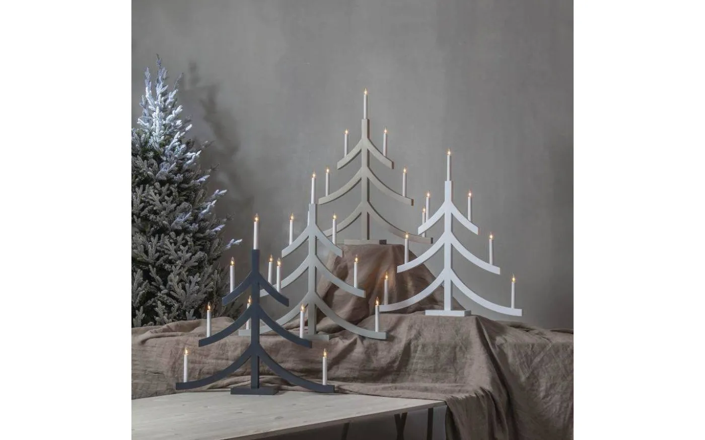 Pagod Adventsljusstake 79cm Grå