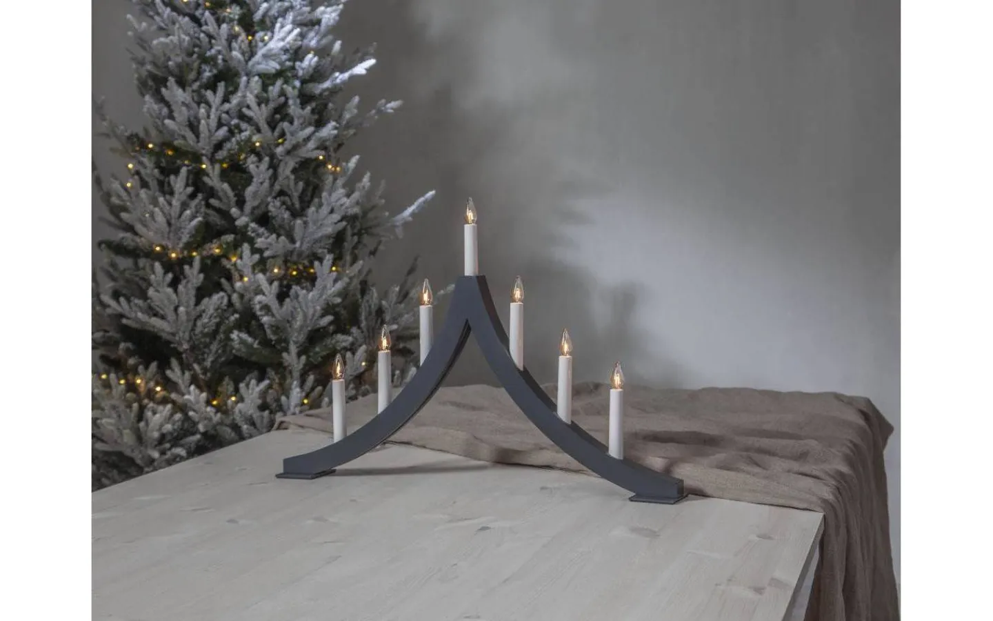 Visa Alla Adventsljusstakar|Adventsljusstakar 31-60 Cm<Star Trading Pagod Adventsljusstake 40cm Grafit