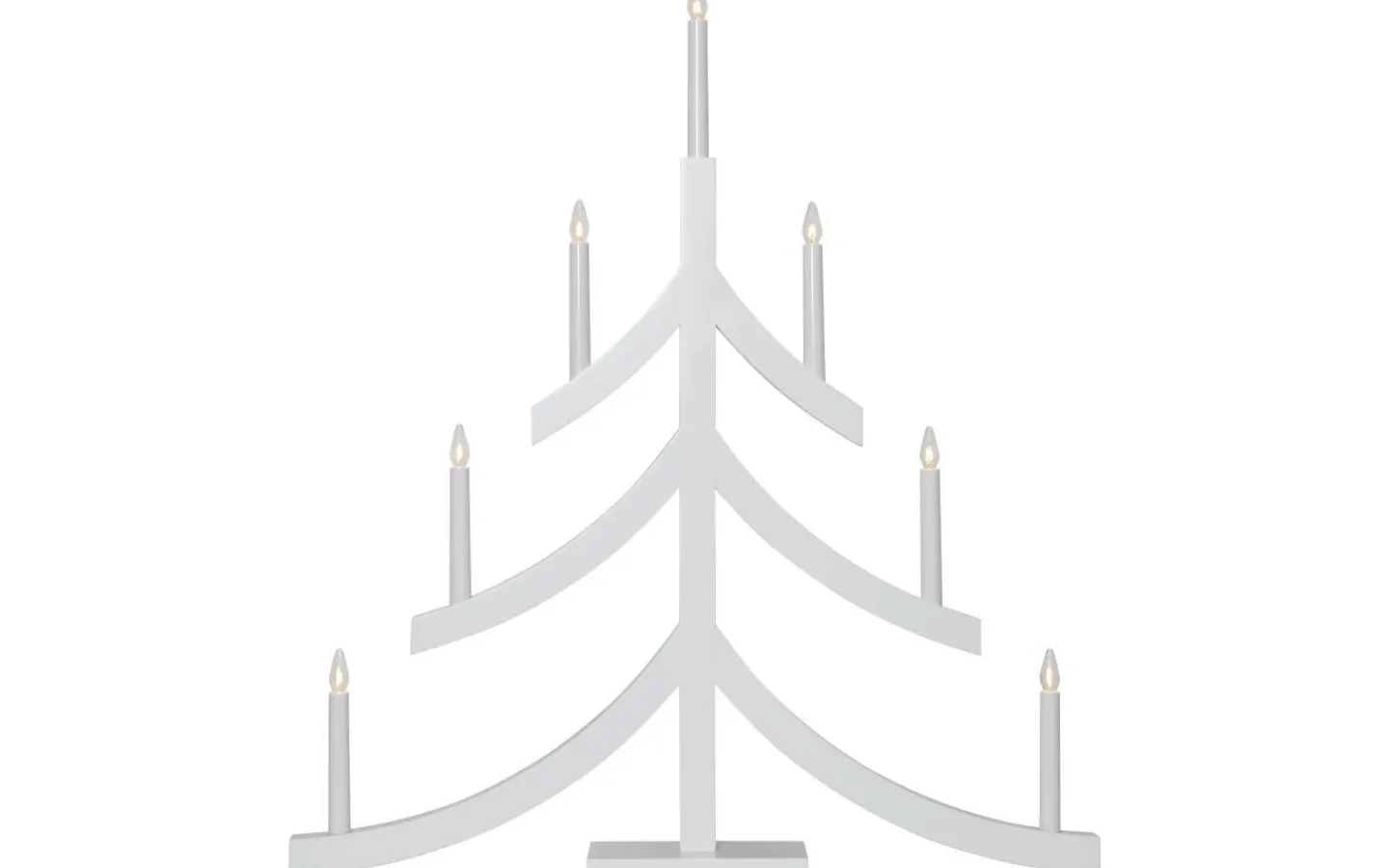 Visa Alla Adventsljusstakar|Adventsljusstakar 61-120 Cm<Star Trading Pagod Adventsljusstake 79cm Vit