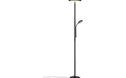 Uplight|Golvläslampor<Reality Palermo Golvlampa LED mattsvart med läslampa