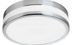 Badrumslampor Tak<Eglo Palermo Plafond 23cm LED 3000K 11W Krom IP44