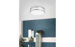 Badrumslampor Tak<Eglo Palermo Plafond 23cm LED 3000K 11W Krom IP44