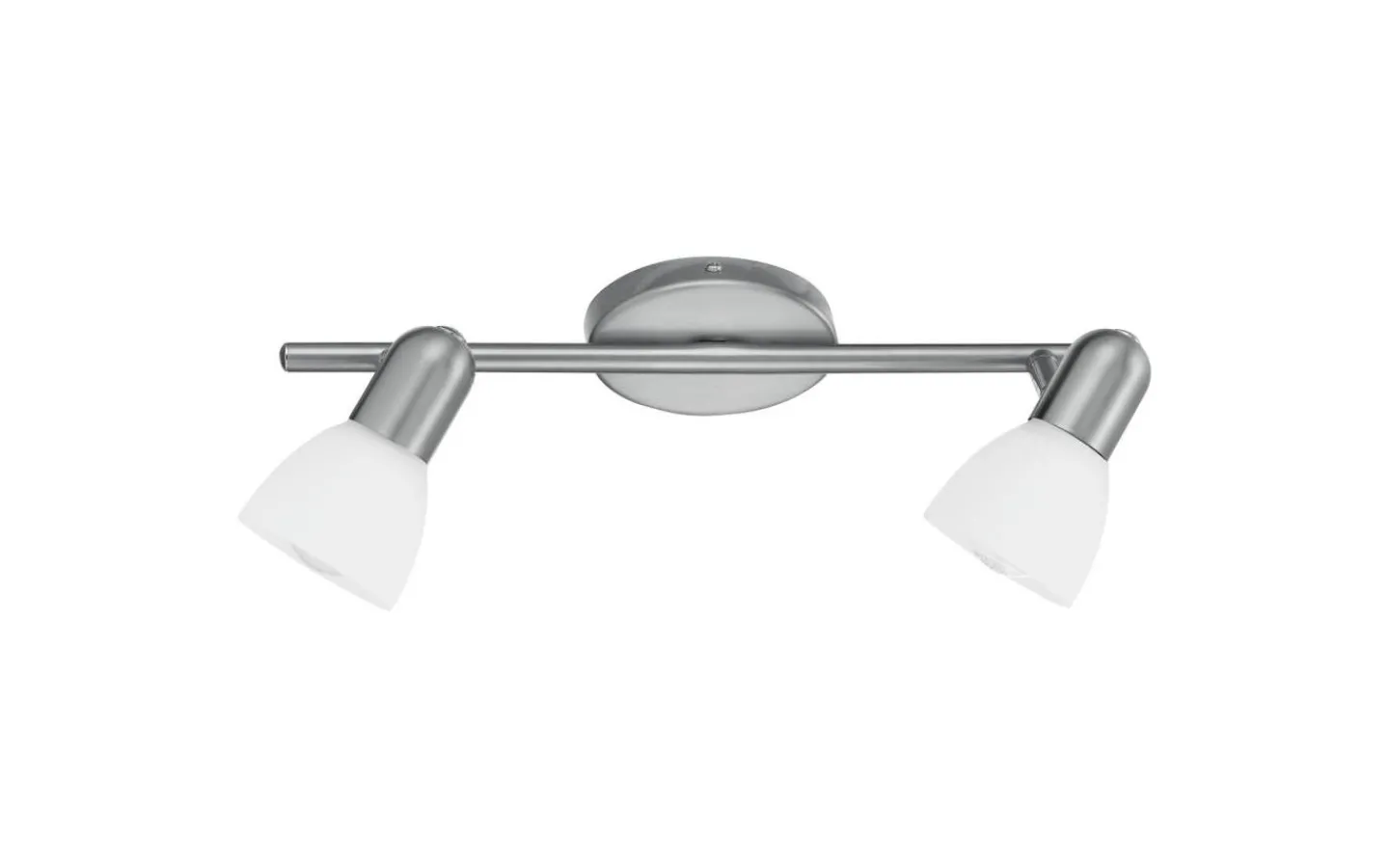 Eglo Palma Takspotlight 36cm Nickel* Avlånga Takspotlights|Takspot Med 2 Lampor