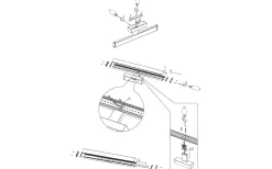 Badrumslampor Vägg<Eglo Pandella 1 Spegelbelysning 120cm LED 4000K 14W Krom IP44