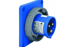 Panelintag, Infällt, Rakt, 16A, 2P+J, 230V, 6h, IP67 (83x90)