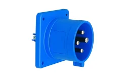 Panelintag, Infällt, Rakt, 16A, 3P+J, 230V, 9h, IP44 (70x70)