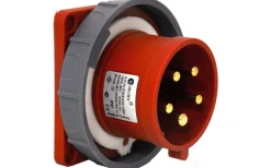 Panelintag, Infällt, Rakt, 32A, 3P+N+J, 400V, 6h, IP67 (83x90)