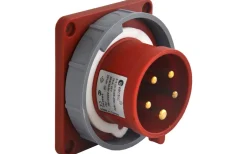 Panelintag, Infällt, Rakt, 16A, 3P+N+J, 400V, 6h, IP67 (83x90)