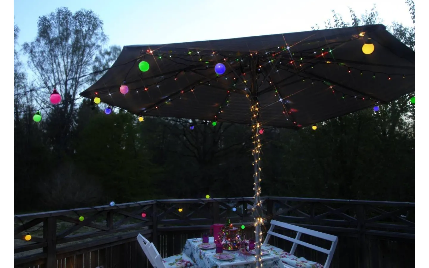 System 24 Startrading<Star Trading Parasollslinga System 24 EXTRA 2,8m Färgmix LED