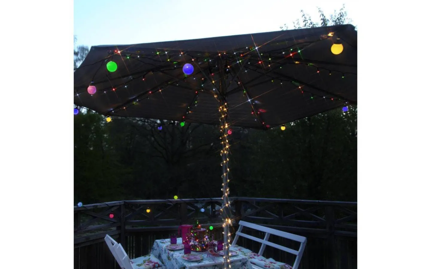 System 24 Startrading<Star Trading Parasollslinga System 24 EXTRA 2,8m Färgmix LED