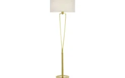 Trio Lighting Paris II Golvlampa E27 matt mässing* Golvlampor