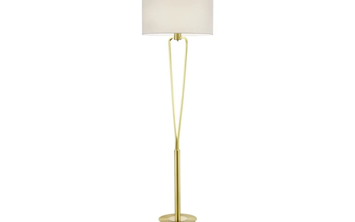 Trio Lighting Paris II Golvlampa E27 matt mässing* Golvlampor